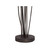 Modern Industrial 73" Tall Tulip Floor Lamp with Smart Socket Ginger Black Metal 4-Light White Cased Glass Shades for Living Room Family Bedroom