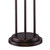 Industrial Modern 66" Tall Tree Floor Lamp with Smart Socket Oiled Bronze Brown Metal 3-Light Amber Seeded Glass Shade for Living Room Family Bedroom Office