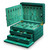 3 Layer Large Jewelry Organizer with Mirror, Lockable Jewelry Box for Women – Necklace, Ring, Earring Organizer with Drawer