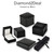 Diamond2Deal Burlwood & Ebony 3 Drawers Jewelry Box