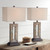 Franklin Iron Works Tahoe Small Rustic Traditional Style Table Lamps 26" High Set of 2 Natural Stale Open Base Rectangular Box Shade for Living Room