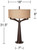 Mid Century Modern Industrial Table Lamps 31.5" Tall Set of 2 Rich Bronze Iron Burlap Fabric Drum Shade for Living Room Bedroom