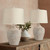 Regency Hill Alese 23 1/2" High Textured Dot Jug Small Farmhouse Rustic Coastal Accent Table Lamps Set of 2
