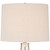 360 Lighting Waylon 28" Tall Modern Luxe Coastal End Table Lamps Set of 2 Silver Mercury Glass Off-White Shade Living Room Bedroom