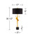 35 1/2" Tall Large Modern Glam End Table Lamps Set of 2 Pull Chain Sculptural Gold Leaf Living Room Bedroom Bedside Nightstand