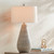 Rustic Country Cottage Table Lamps 30" Tall Set of 2 Natural Gray Texturized Teardrop Off White Oatmeal Drum Shade for Bedroom Living Room