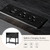 HULALA HOME Farmhouse Storage End Table Set of 2 with 2 Drawers and Open Shelf, Solid Wood Side Table with Spindle Legs