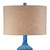 36" Tall Large Mid Century Modern Farmhouse Rustic Coastal End Table Lamps Set of 2 Teal Blue Ceramic Living Room Bedroom