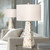 Possini Euro Design Lorin Coastal Table Lamps 29" Tall Set of 2 with Nightlight Mother of Pearl Handmade White Drum Shade Decor for Living Room