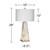 Possini Euro Design Lorin Coastal Table Lamps 29" Tall Set of 2 with Nightlight Mother of Pearl Handmade White Drum Shade Decor for Living Room