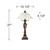 Kathy Ireland Mulholland Traditional Vintage Table Lamps 27" Tall Set of 2 Aged Bronze Faux Marble White Alabaster Glass Dome Shade for Living Room Bedroom