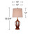 360 Lighting St. Claire 30 3/4" Tall Open Base Large Mid Century Modern End Table Lamps Set of 2 Wood Finish Fabric Shade Living Room Bedroom