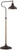 57" Tall Downbridge Pharmacy Floor Lamp Bronze Faux Wood Grain Metal Adjustable Dome Shade for Cottage Core Living Room Reading