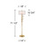 Modern Glam Luxury 71 1/2" Tall Standing Floor Lamp Large 8-Light Crystal Spray LED Dimmable Metal Soft Gold Finish Living Room Bedroom