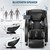 Zero Gravity Massage Chair Recliner with Air Pressure, 8 Fixed Massage Rollers, Heating, Foot Roller, Bluetooth Speaker, for Home Office