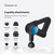 Bluetooth Enabled Percussion Massage Gun & Personal Massager for Pain Relief & Circulation in Neck, Back, Leg, Shoulder and Body (Black - 5th Gen)