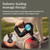 6-in-1 Deep Tissue Percussion Massage Gun,Handheld Massager for Full Body Pain Relief & Muscle Tension with Biometric Breathwork