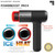 Sharper Image Powerboost Hot + Cold Massage Gun Bundle - Deep Tissue Percussion Massagers with Heat/Cool Therapy, Multiple Attachments