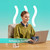 SKG G7 Pro Fold TENS-EMS Smart Neck Massager with Mobile App, Heat Therapy