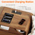 Modern Nightstand Set of 2 23.8" Walnut Nightstands with Hidden Drawers Wood Modern Bedside Table