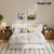 Modern Nightstand Set of 2 23.8" Walnut Nightstands with Hidden Drawers Wood Modern Bedside Table