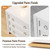 Huuger Paint Night Stand with Charger Station and USB-C Port, 3 Drawer Nightstands Set of 2