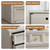 Nightstand Set of 2 W/Charging Station, 30.7" W King Size Bedside Table with 3 Drawers, Accent End Table W/Large Storage