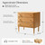 HULALA HOME Modern End Table Set of 2 with Charge Station, 3 Drawer Wood Side Table with Solid Wood Legs & Adjustable Feet