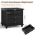 Joaxswe 24" Wide Farmhouse Night Stand Set of 2,Large End Table with 3 Drawers & Metal Handle,Wood Dresser for Bedroom Cabinet