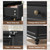 Joaxswe 24" Wide Farmhouse Night Stand Set of 2,Large End Table with 3 Drawers & Metal Handle,Wood Dresser for Bedroom Cabinet