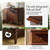 HULALA HOME End Table with Charging Station & Hidden Drawer, 30" Tall Side Table with Pull-Out Shelf