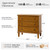 HULALA HOME 3 Drawer End Table with Charging Station, Wooden Drawer Organizer with Wood Legs