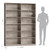 FACBOTALL Bookshelf and Bookcase, 6-Tier Double Wide Bookshelves, Freestanding Display Storage Shelves, Tall Bookcases for Home Decor Bedroom, Living Room, Home Office, Wash Gray