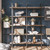 IRONCK Bookshelf, Double Wide 5-Tier Open Bookcase Vintage Industrial Large Shelves, Wood and Metal Etagere Bookshelves, for Home Decor Display, Office Furniture, 13D x 53.1W x 70H in