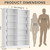 Odeekea 6 Tier Large Bookshelves, 70.8 Inch Tall Bookshelf and Bookcases for Living Room, Study Room, Home Office Library，White Bookcase with 12 Open Shelves.