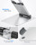 Nulaxy Laptop Stand, Ergonomic Sit to Stand Laptop Holder Convertor, Adjustable Height from 2.1" to 13.8", Supports up to 22lbs, Compatible with MacBook, All Laptops Tablets 11-17" - Silver
