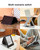 MOFT Folding Laptop Stand Lap Desk, Portable & Mini Computer Stand Laptop Desk for Travel and Home Office, Ergonomic Design with Adjustable Viewing Angles, Lightweight Computer Cooling Riser, Gray