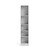 Scranton & Co 80" x 16" Modern Wood 5-Shelf Narrow Vertical Bookcase, for Living Room/Study/Office, Incredible Quality, in White Finish