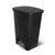 Glad 20 Gallon Trash Can with Clorox Odor Protection | Plastic Kitchen Waste Bin | Hands Free with Step On Foot Pedal and Garbage Bag Rings, Black
