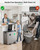 Lovewind 2×11.5 Gallon Dual Trash Can, Stainless Steel Dual Garbage and Recycling Can with Foot Pedal, 90° Stay-Open Lid, Pet-Proof Design – Large Dual Compartment Trash Recycling Bins Kitchen, Silver