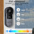 TKMARS Doorbell Camera Wireless No Subscription 1080P, Waterproof Door Bell Camera with Monitor Screen Free Storage NO WiFi and APP Needed, Video Intercom Two-Way Audio, 170° View Angle,Night Vision