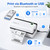 Rongta Bluetooth Thermal Shipping Label Printer, Wireless 4x6 Shipping Label Printer for Packages, Support Android&iPhone and Windows, Widely Used for Amazon, Shopify, Etsy, USPS