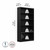 Bush Home Tall 5 Shelf Bookcase, 5 Tier Bookshelf Storage Cabinet with Adjustable Shelves for Living Room, Bedroom or Home Office, Universal Collection, Black