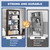 VASAAOSD Metal Bookshelf Adjustable - 61" Tall Black Bookcase, 5 Tier Book Shelf, Tooless Assembly Book Case, Modern Bookshelves and Bookcases for Home Office, Living Room, Bedroom, Library