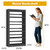 DUTYSEST 61" H Bookshelf, 5 Tier Adjustable Book Shelf, Black Metal Bookshelves and Bookcases, Modern Book Shelf for Living Room, Office, Easy Tool-Free Assembly