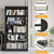 DUTYSEST 61" H Bookshelf, 5 Tier Adjustable Book Shelf, Black Metal Bookshelves and Bookcases, Modern Book Shelf for Living Room, Office, Easy Tool-Free Assembly