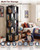 Foxemart 5-Tier Rotating Bookshelf Tower, 360° Spinning Modern Book Storage Bookcase, Stable Display Corner Book Shelf for Kids Room, Living Room, Bedroom, Home Office, Black
