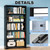 CBNTKI 5 Tier Metal Bookshelf, Black 69" Tall Bookcase, Large Heavy Duty Book Shelves, Industrial Wide Book Shelves, Display Storage Shelves for Library Bedroom Living Room Office