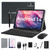 Android Tablet 2026 Latest Tablets, 10 inch Tablet (4+4)GB RAM 64GB ROM 1TB Expand, 2 in 1 Tablets with Keyboard, Case, Stylus, Octa-Core Tableta PC, WiFi 6, Bluetooth, Dual Camera,7000mAh Battery