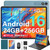 2026 Upgraded Android 16 Tablet, 10 inch Tablet with Keyboard, 24GB+256GB+2TB Expand, Gemini AI Tablet PC with 8-Core, 8000mAh, WiFi, GPS, Electronic 2-in-1 Tablets with Case, Mouse, Stylus (Green)